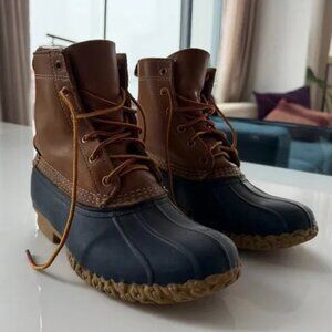 L.L. Bean Women's Bean Boots 8" Bright Navy - Size 10